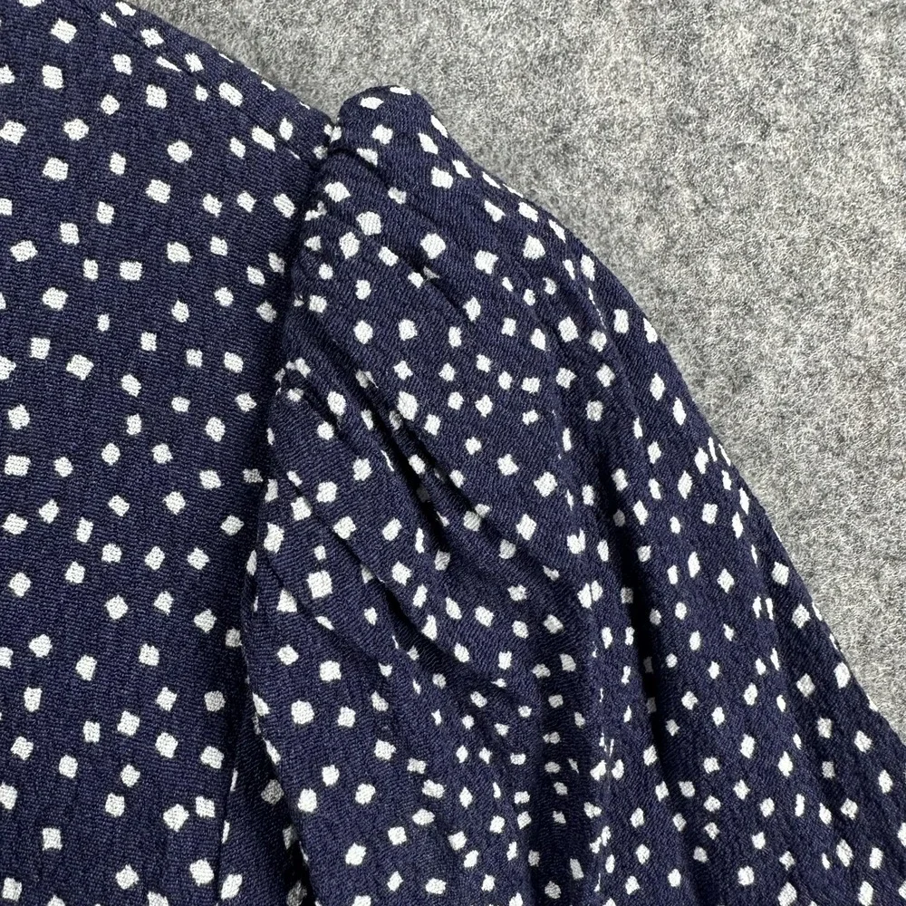 Paris Atelier & Other Stories Shirt Dress‎ Womens Medium Blue Polka Dot Viscose